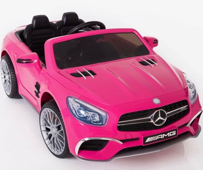 Elektrische Kinderauto Mercedes-Benz SL65 AMG Roze 12V Met Afstandsbediening