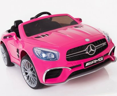 Elektrische Kinderauto Mercedes-Benz SL65 AMG Roze 12V Met Afstandsbediening