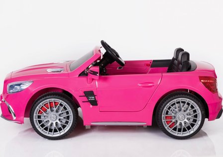 Elektrische Kinderauto Mercedes-Benz SL65 AMG Roze 12V Met Afstandsbediening