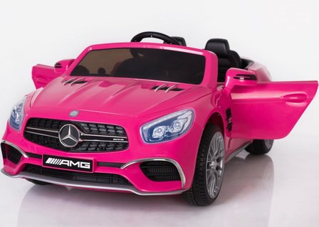 Elektrische Kinderauto Mercedes-Benz SL65 AMG Roze 12V Met Afstandsbediening