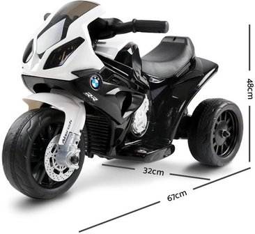 Elektrische kindermotor / driewieler - BMW S 1000 RR - Zwart