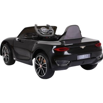 Elektrische Kinderauto Bentley EXP 12V met Afstandsbediening - Zwart