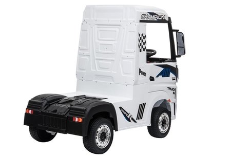 Elektrische Kinder vrachtwagen Mercedes Actross Truck 4x4 Wit 24V Met Afstandsbediening FULL OPTIONS