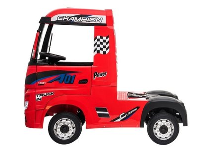 Elektrische Kinder vrachtwagen Mercedes Actross Truck 4x4 Rood 24V Met Afstandsbediening FULL OPTIONS