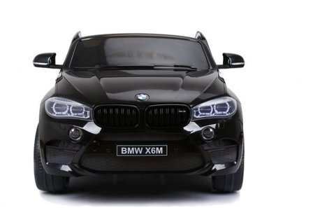  Elektrische Kinderauto BMW X6M Zwart 12V Met Afstandsbediening 2 Persoons Auto