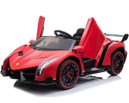 Elektrische Kinderauto Lamborghini Veneo 4x4 Wit 2 persoons 24V Met Afstandsbediening FULL OPTION