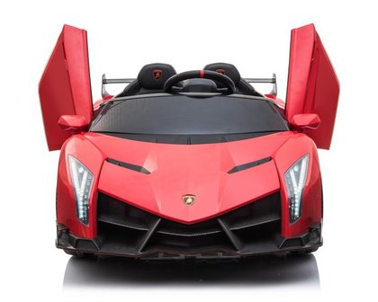 Elektrische Kinderauto Lamborghini Veneno 4x4 Rood 2 persoons 24V Met Afstandsbediening FULL OPTION