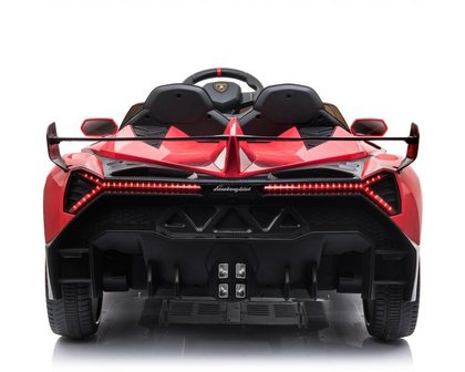 Elektrische Kinderauto Lamborghini Veneno 4x4 Rood 2 persoons 24V Met Afstandsbediening FULL OPTION