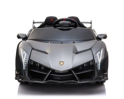 Elektrische Kinderauto Lamborghini Veneno 4x4 Grijs 2 persoons 24V Met Afstandsbediening FULL OPTION