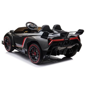 Elektrische Kinderauto Lamborghini Veneno 4x4 Grijs 2 persoons 24V Met Afstandsbediening FULL OPTION