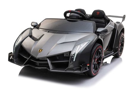 Elektrische Kinderauto Lamborghini Veneno 4x4 Grijs 2 persoons 24V Met Afstandsbediening FULL OPTION