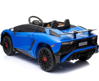 Elektrische Kinderauto Lamborghini Aventador SV Blauw 12V Met Afstandsbediening 