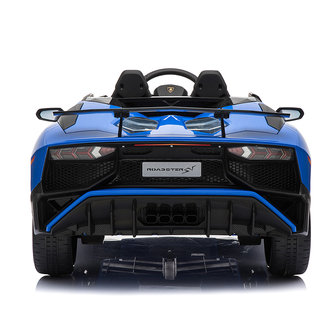 Elektrische Kinderauto Lamborghini Aventador SV Blauw 12V Met Afstandsbediening 