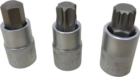 Ultratoolz 88-delig 1/2&quot; spline veeltand, inbus en torx doppenset