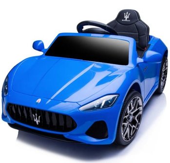 Elektrische Kinderauto Maserati Blauw 12V Met Afstandsbediening en EVA banden en leren zitje 