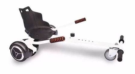 Hoverkart &ndash; Hoverseat voor Hoverboard &ndash; Wit met Zwart