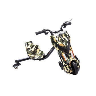 Elektrische Drift Trike Kart 250W 36V Camouflage Leger