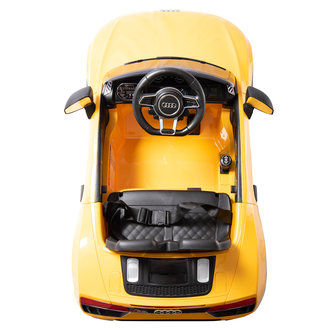 Elektrische Kinderauto Audi R8 Geel 12V Met Afstandsbediening