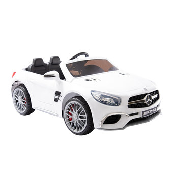 Elektrische Kinderauto Mercedes-Benz SL65 AMG Wit 12V Met Afstandsbediening