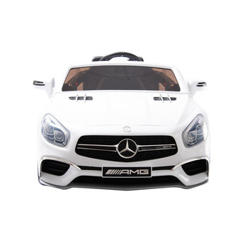 Elektrische Kinderauto Mercedes-Benz SL65 AMG Wit 12V Met Afstandsbediening