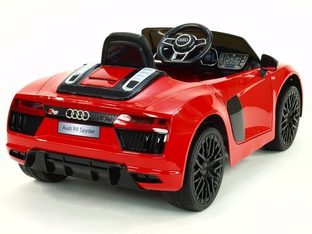 Elektrische Kinderauto Audi R8 Spyder Rood 12V Met Afstandsbediening    