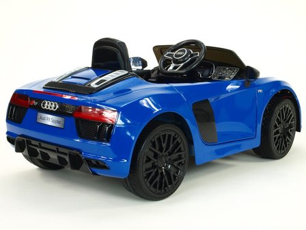 Elektrische Kinderauto Audi R8 Blauw 12V Met Afstandsbediening