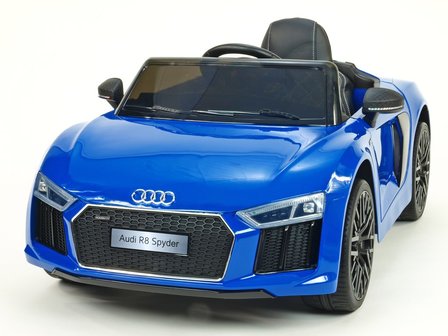 Elektrische Kinderauto Audi R8 Blauw 12V Met Afstandsbediening