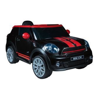 Elektrische Kinderauto Mini Cooper Paceman Zwart 12V Met Afstandsbediening    