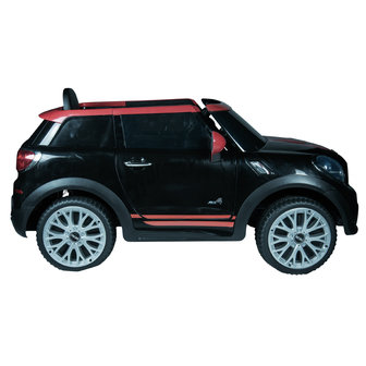 Elektrische Kinderauto Mini Cooper Paceman Zwart 12V Met Afstandsbediening    