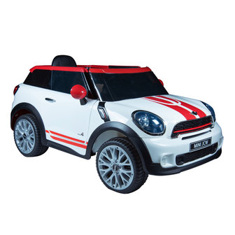 Elektrische Kinderauto Mini Cooper Paceman Wit 12V Met Afstandsbediening    