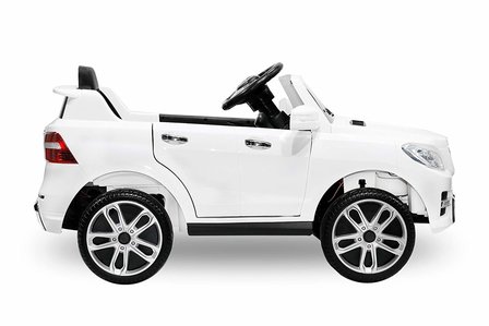 Elektrische Kinderauto Mercedes Benz ML350 Wit 12V Met Afstandsbediening