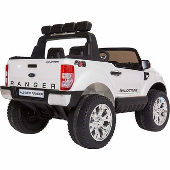 Elektrische Kinderauto Ford Ranger F650 4x4 Wit 2 persoons 24V MP4 Scherm Met Afstandsbediening FULL OPTION