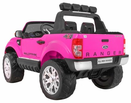 Elektrische Kinderauto Ford Ranger F650 Roze 2 persoons MP4 Scherm 12V Met Afstandsbediening FULL OPTION