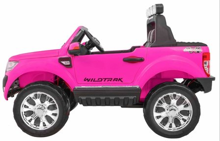 Elektrische Kinderauto Ford Ranger F650 Roze 2 persoons MP4 Scherm 12V Met Afstandsbediening FULL OPTION