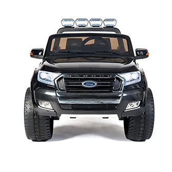 Elektrische Kinderauto Ford Ranger F650 4x4 Zwart 2 persoons 24V MP4 Scherm Met Afstandsbediening FULL OPTION