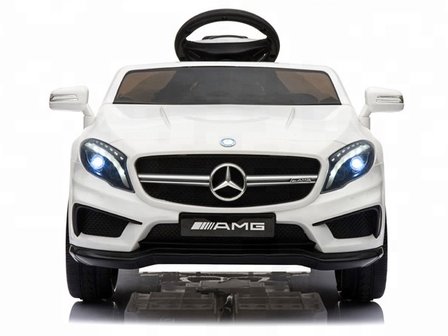 Elektrische Kinderauto Mercedes-Benz GLA45 AMG Wit 12V Met Afstandsbediening