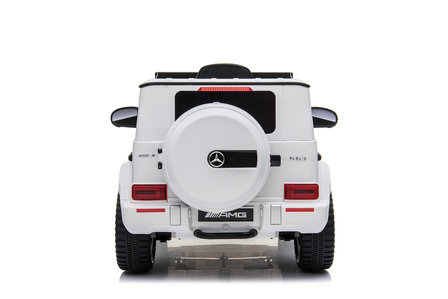 Elektrische Kinderauto Mercedes-Benz G63 AMG Wit 12V Met Afstandsbediening