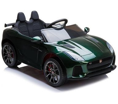 Elektrische Kinderauto Jaguar F-Type 12V met Afstandsbediening - Groen