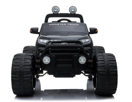 Elektrische Kinderauto Ford Monster Truck 4x4 - Zwart met Mp4 Scherm en Afstandsbediening FULL OPTION