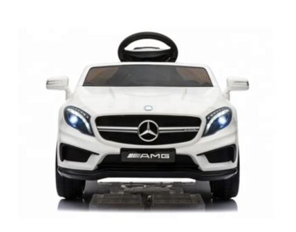 Elektrische Kinderauto Mercedes-Benz GLA45 AMG Wit 12V Met Afstandsbediening