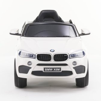 Elektrische Kinderauto BMW X6M Wit 12V Met Afstandsbediening