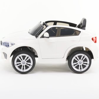 Elektrische Kinderauto BMW X6M Wit 12V Met Afstandsbediening