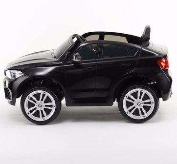 Elektrische Kinderauto BMW X6M Zwart 12V Met Afstandsbediening 