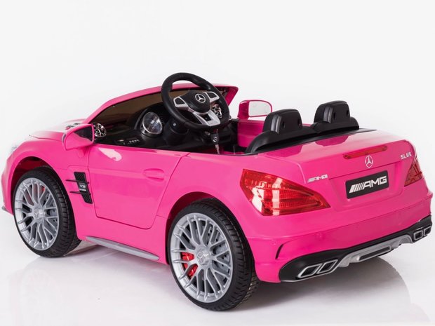 Elektrische Kinderauto Mercedes-Benz SL65 AMG Roze 12V Met Afstandsbediening