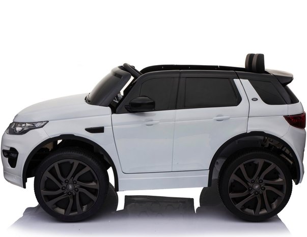 Elektrische Kinderauto Land Rover Discovery Wit 12V Met Afstandsbediening FULL OPTIONS