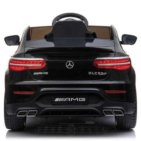 Elektrische Kinderauto Mercedes Benz GLC 63 S Zwart 12V Met Afstandsbediening FULL OPTIONS