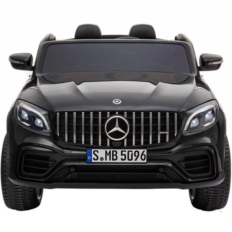 Elektrische Kinderauto Mercedes Benz GLC 63 S Zwart 2 Persoons 12V Met Afstandsbediening FULL OPTIONS