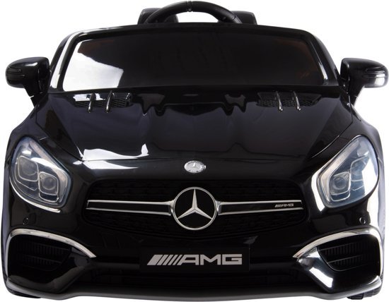 Elektrische Kinderauto Mercedes-Benz SL65 AMG Zwart 12V met MP4 Scherm en Afstandsbediening 