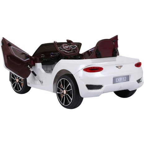 Elektrische Kinderauto Bentley EXP 12V met Afstandsbediening - Wit