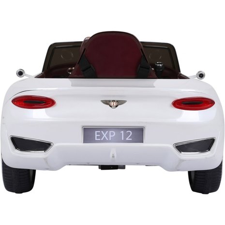 Elektrische Kinderauto Bentley EXP 12V met Afstandsbediening - Wit